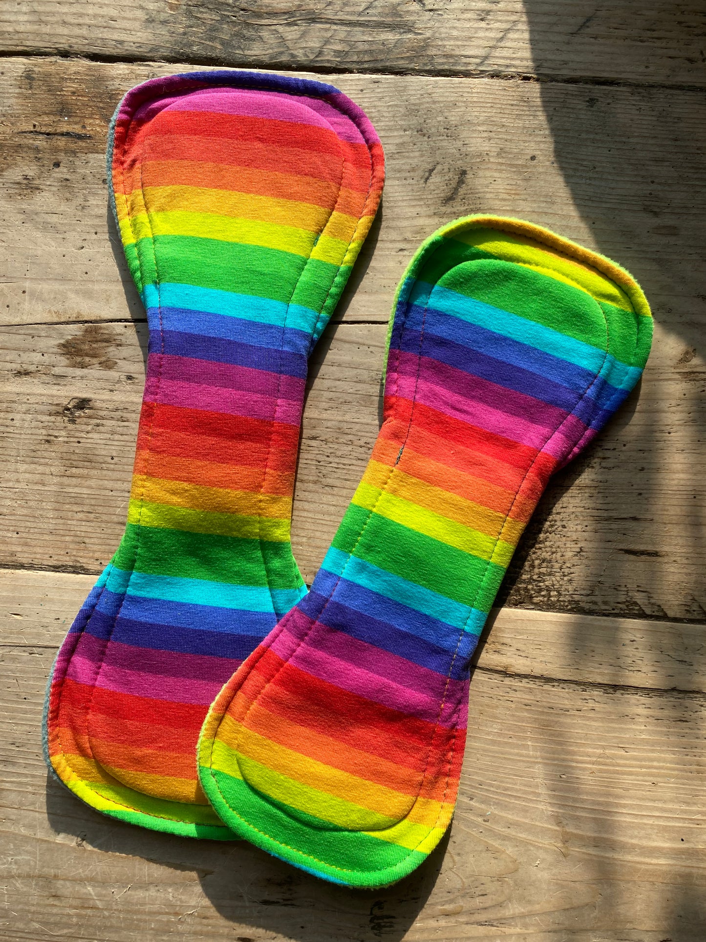 Rainbow reusable period pad