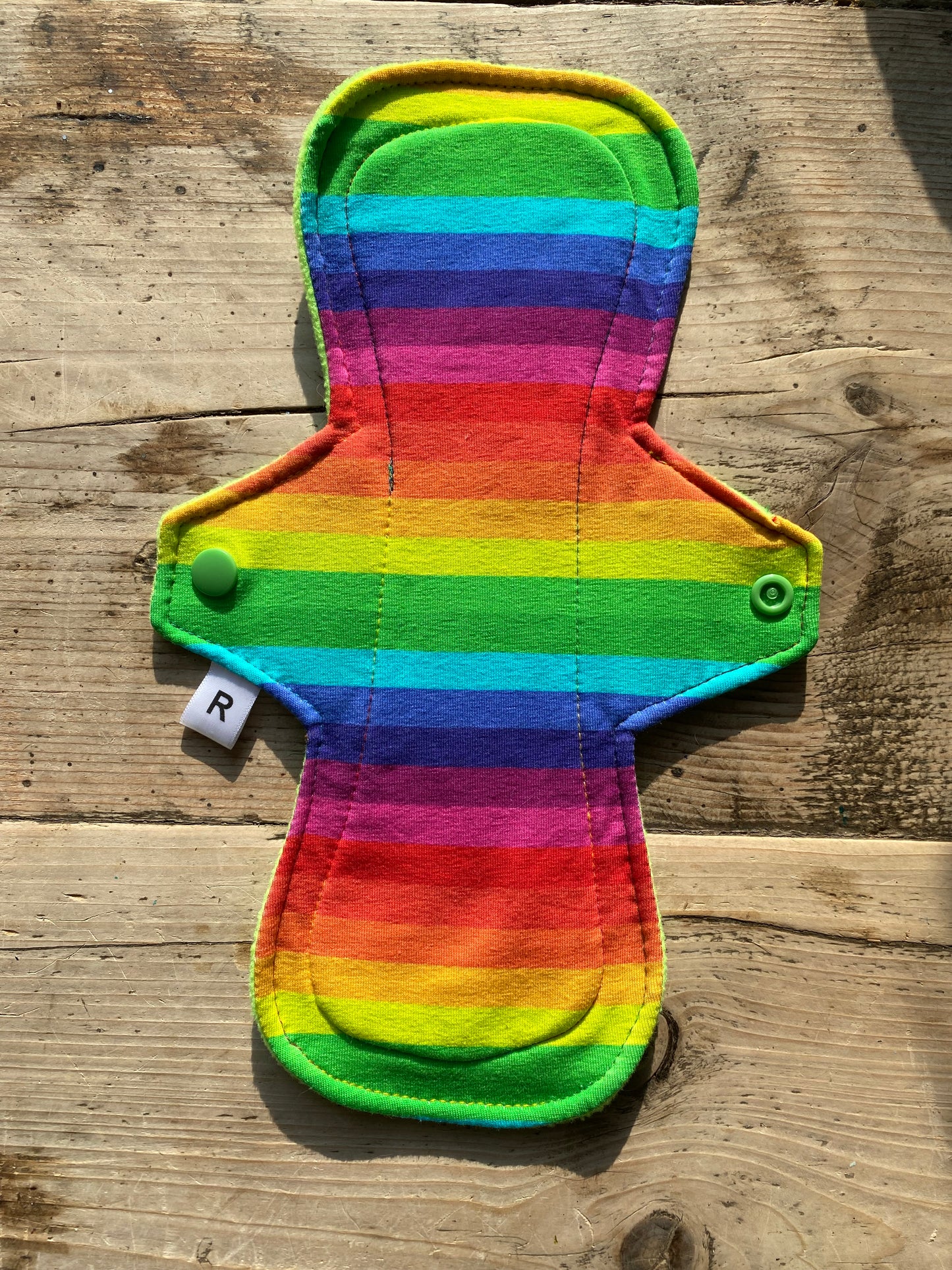 Rainbow reusable period pad