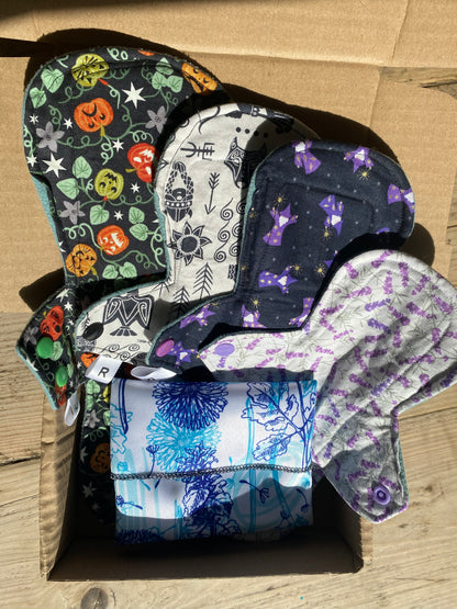 Reusable cloth period pad starter kits