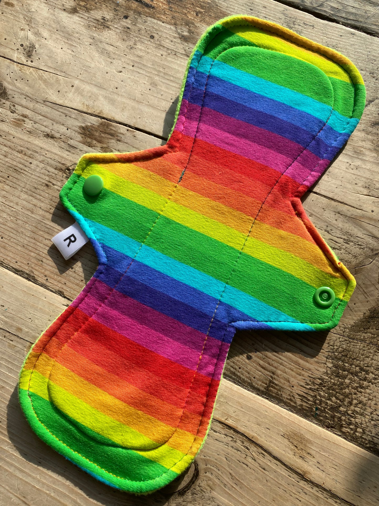 Rainbow reusable period pad