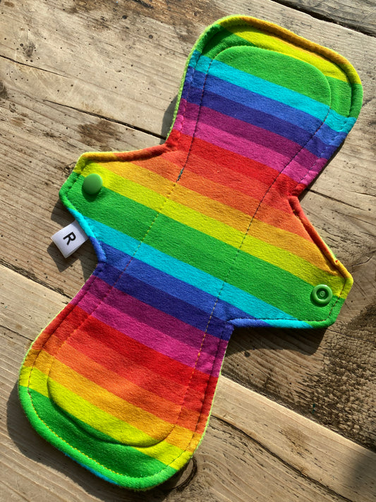 Rainbow reusable period pad