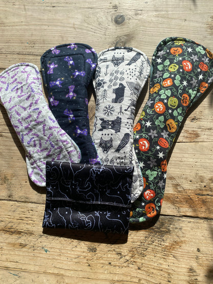 Reusable cloth period pad starter kits